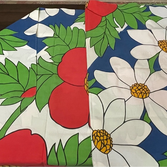 Vintage Stevens Utica Pillowcases 70s Flower Power Set Of 2 - Picture 2 of 6